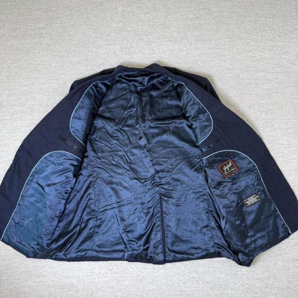 Vintage Joe Namath Men's Blazer Sport Coat 52 Blue Wool‎ Signature Collection